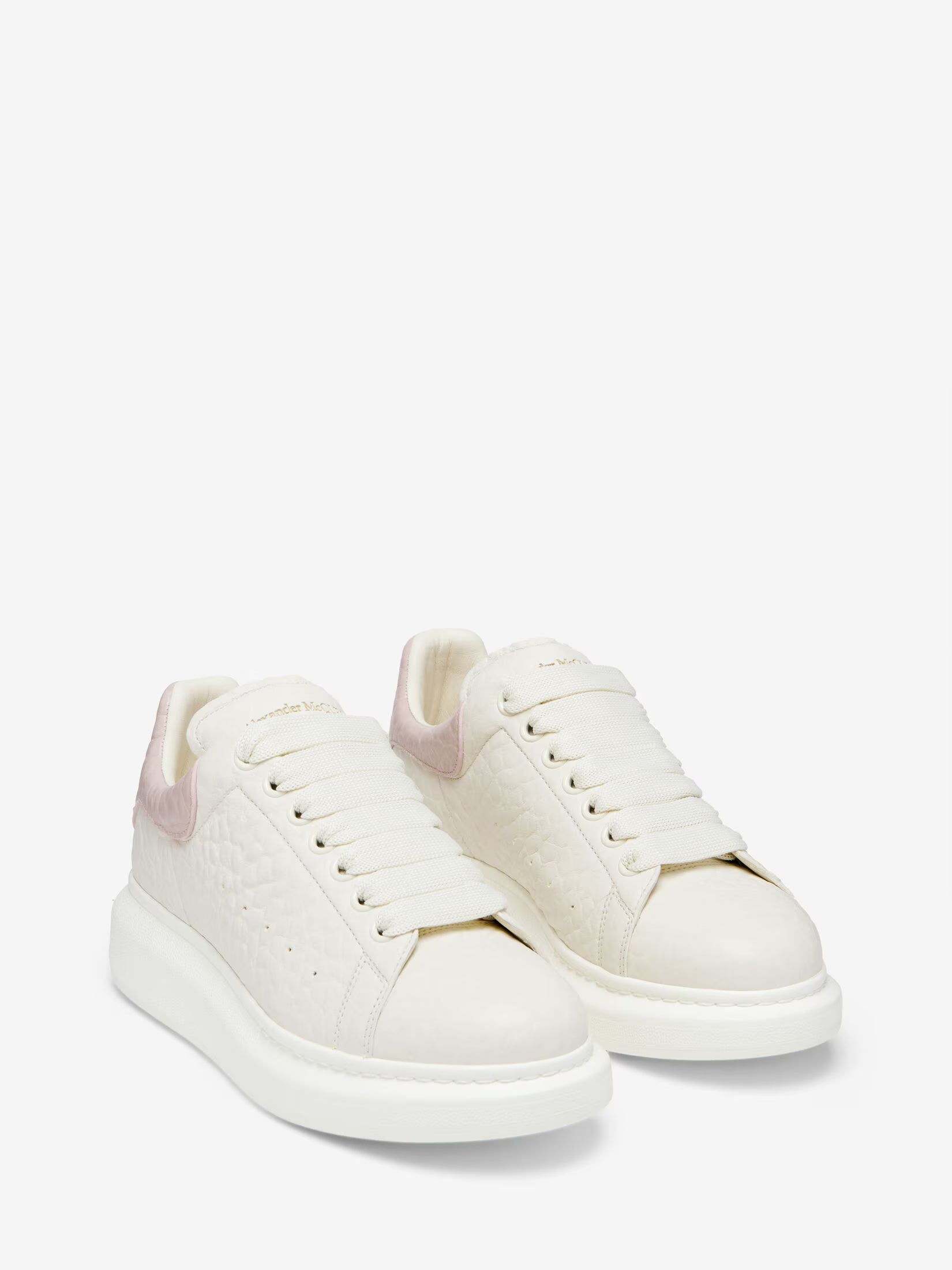Alexander McQueen Oversized Sneaker in Off White Pink
