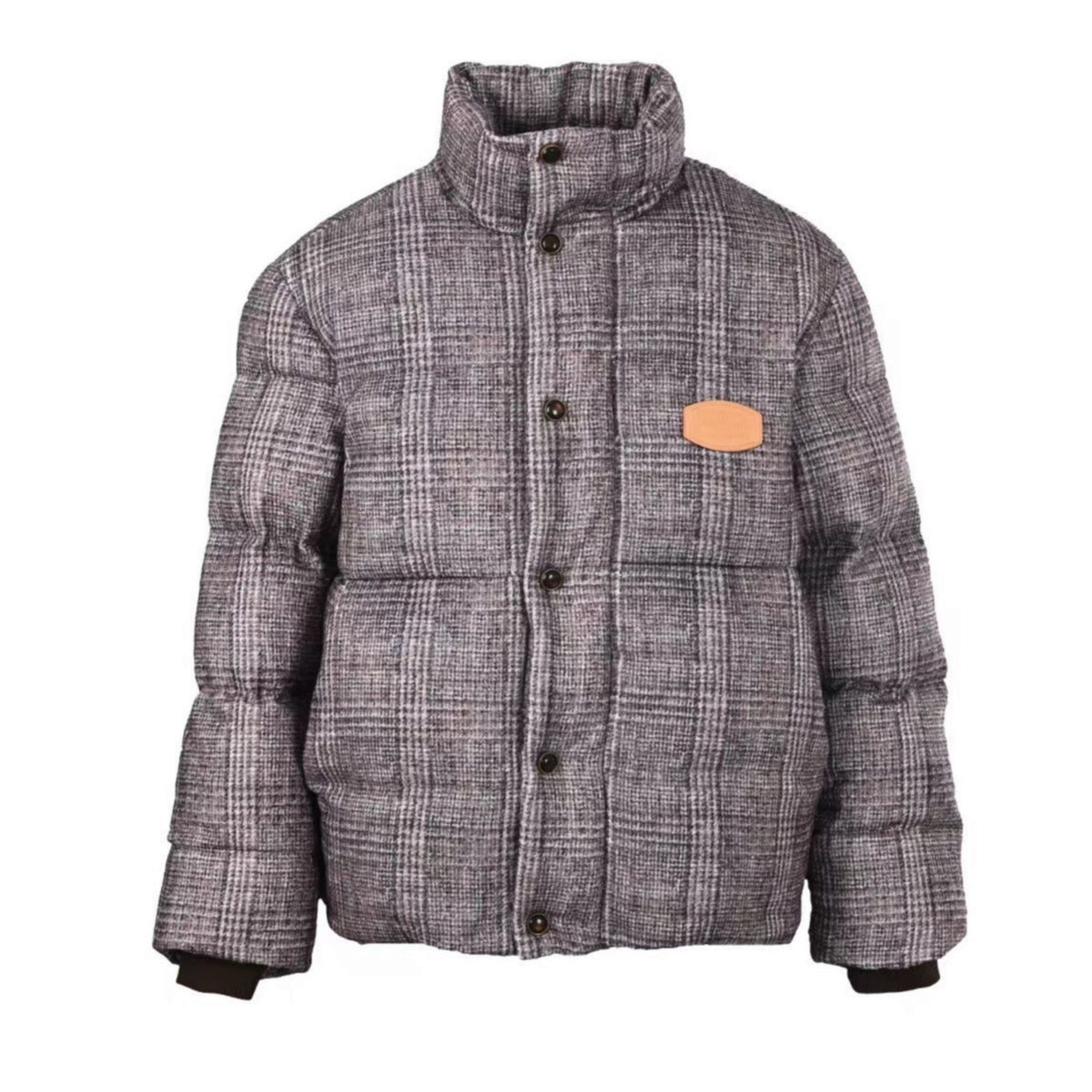 Tweed Down Blouson Glen Plaid