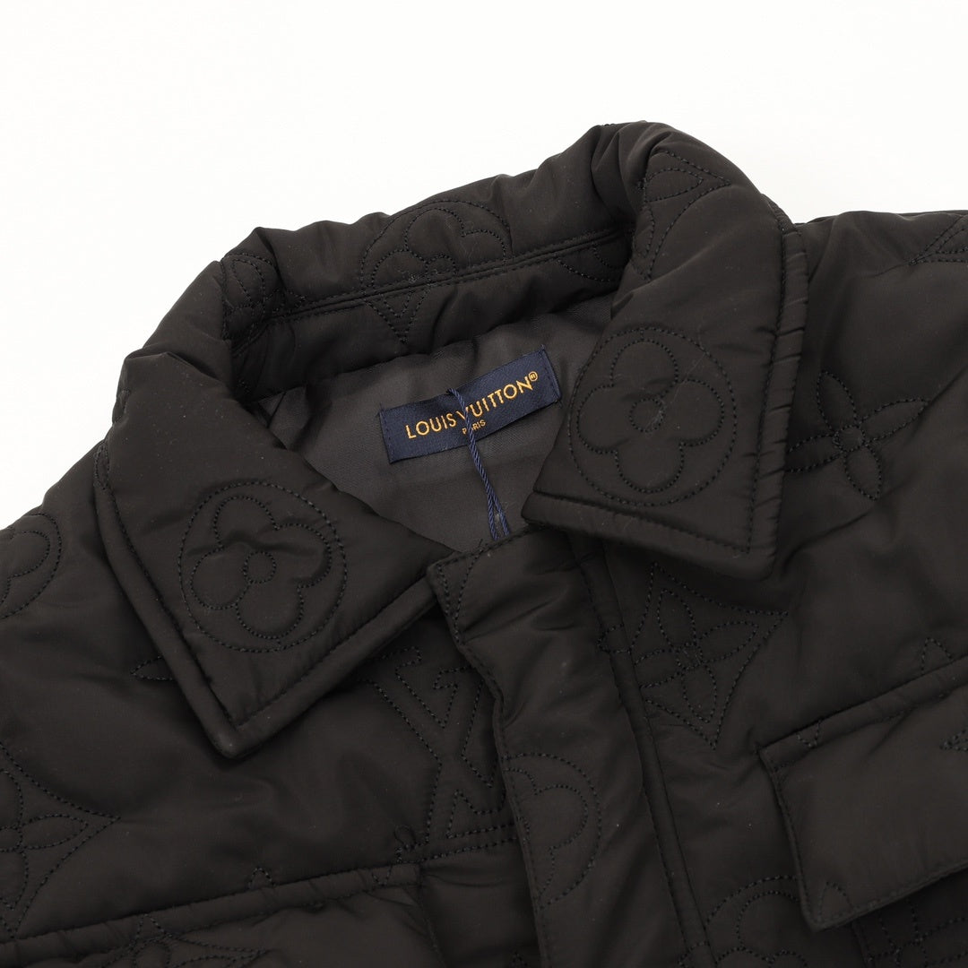 Monogram Padded Light Blouson Black