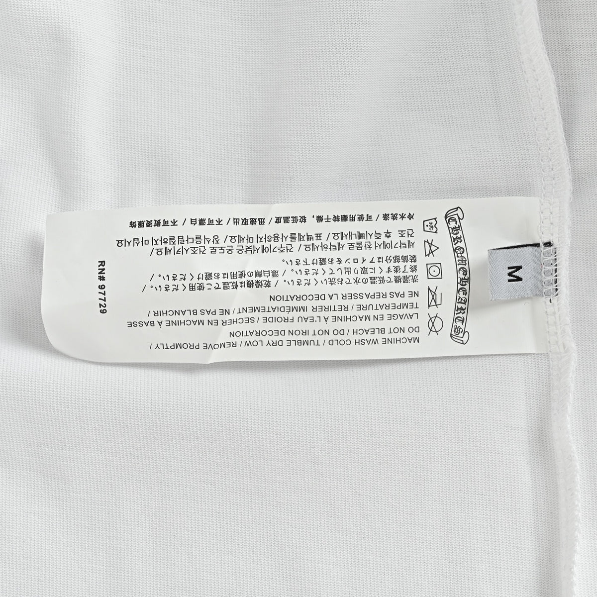 Cross Graphic Long Sleeve T-Shirt White & Black
