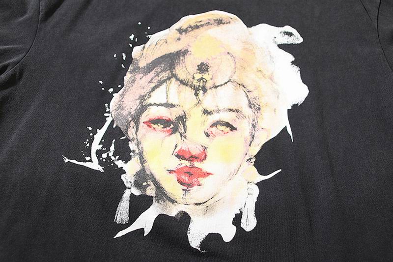 Portrait Paint Graphic Washed Black