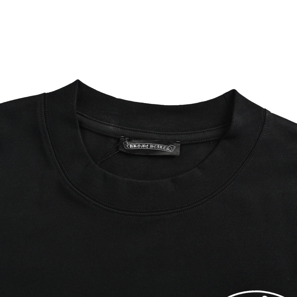 Circular Cross Long Sleeve Pocket T-Shirt Black