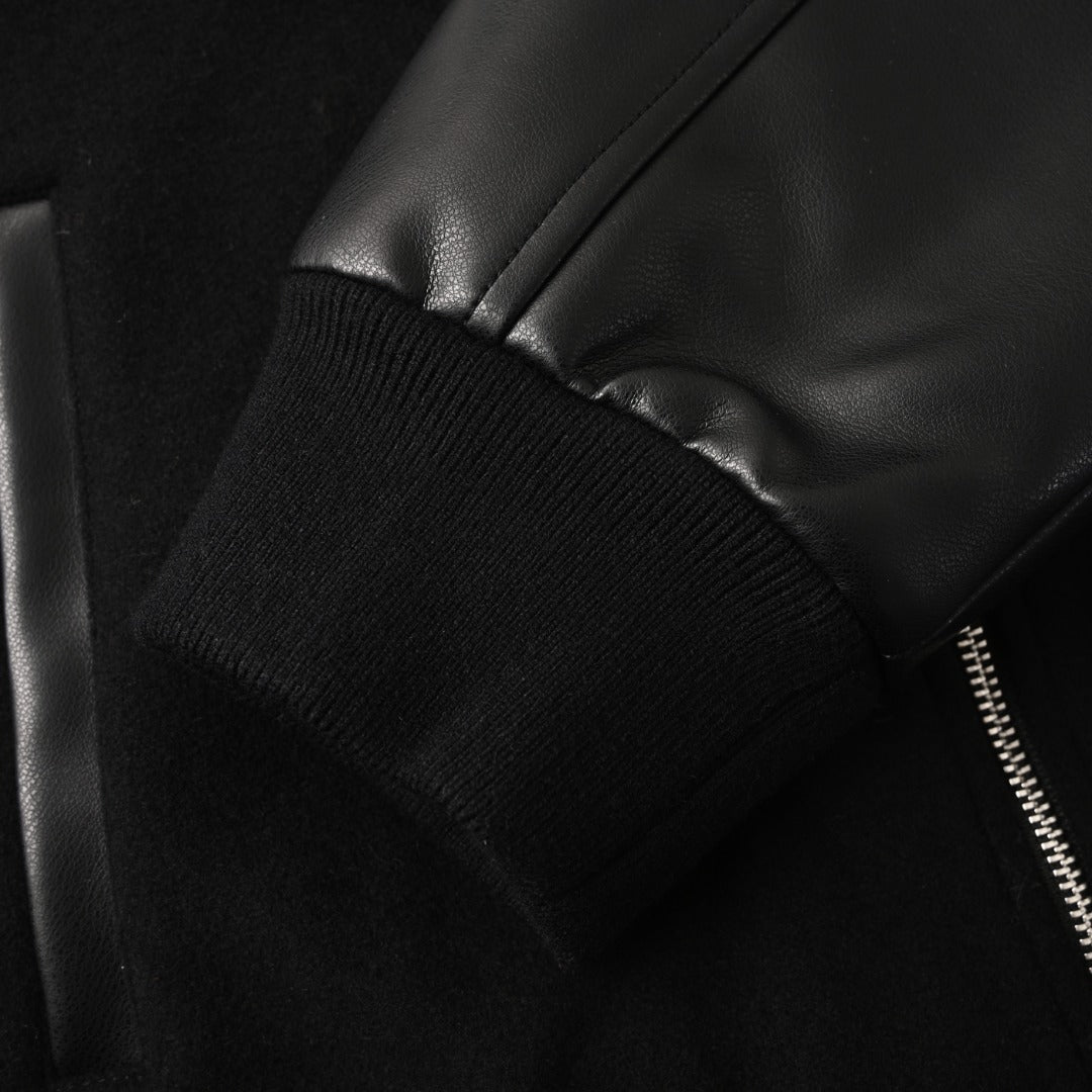 Teddy Double-Face Wool Black