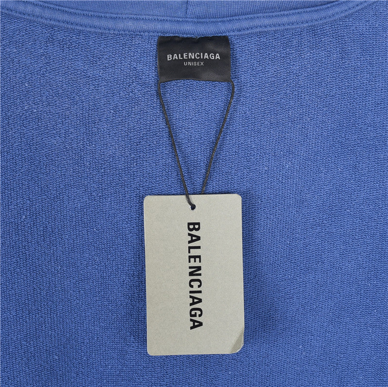 Paris Moon Faded Hoodie Blue
