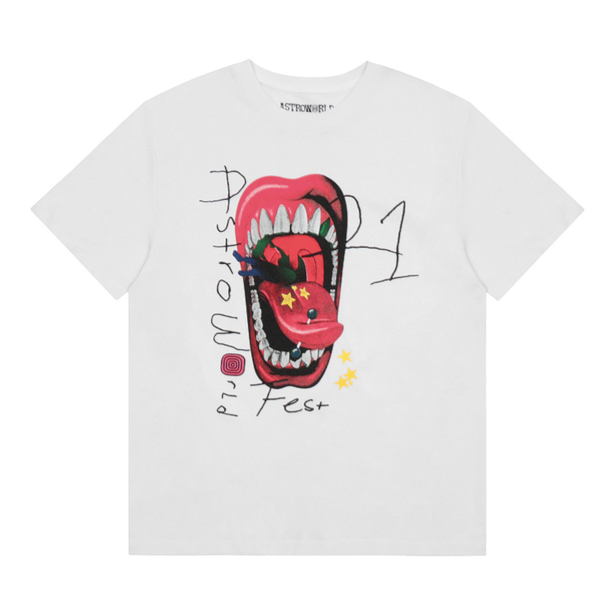 Mouth Graphic T-Shirt White