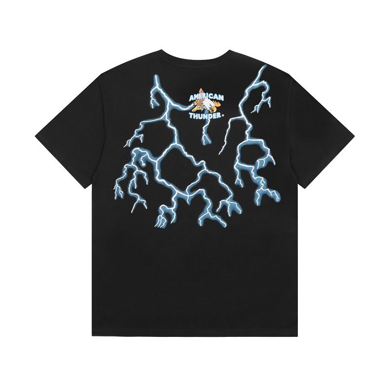 Panther Lightning Graphic T-Shirt Stained Black
