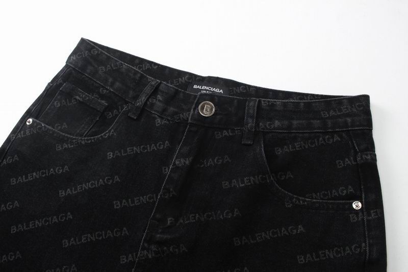 All-Over Logo Straight Jeans