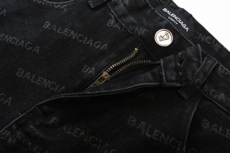 All-Over Logo Straight Jeans