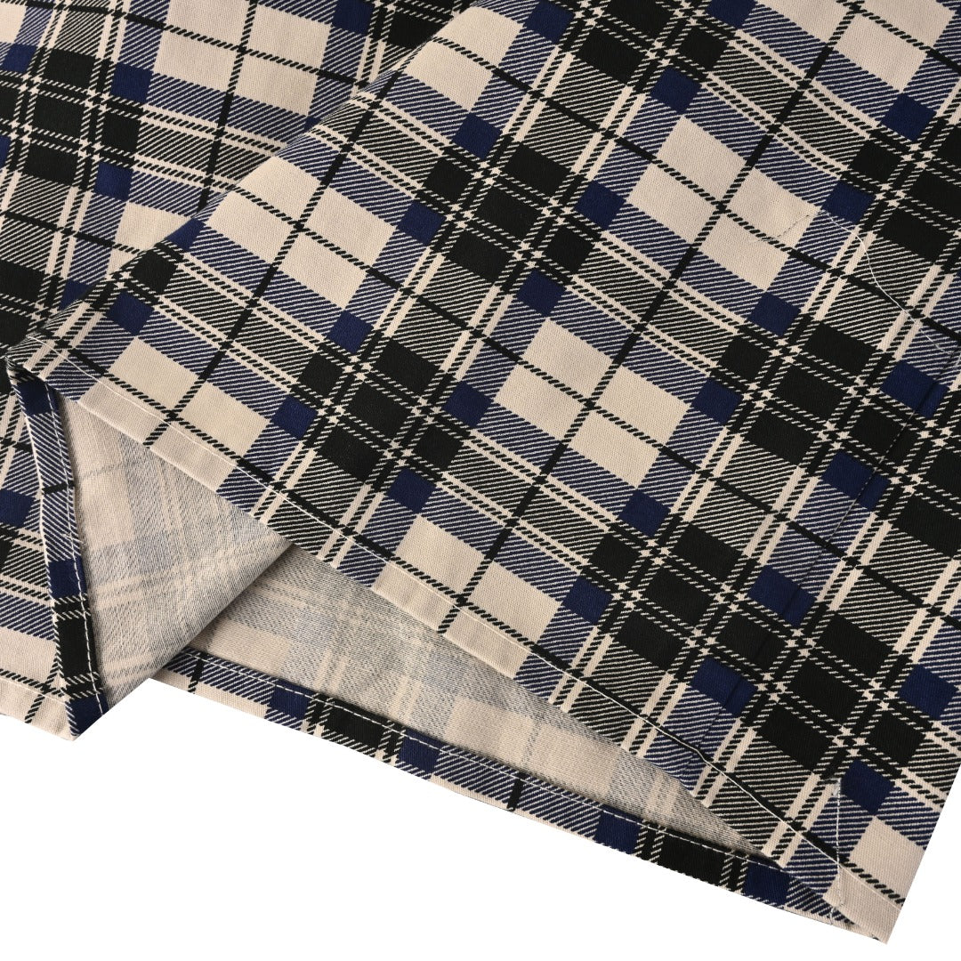 Reversible Plaid Check Black & White