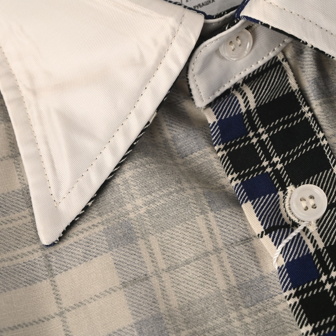 Reversible Plaid Check Black & White