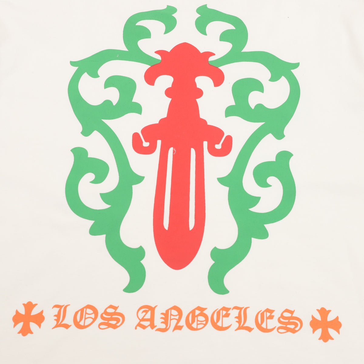 Vine Dagger Los Angeles Long Sleeve Pocket T-Shirt White