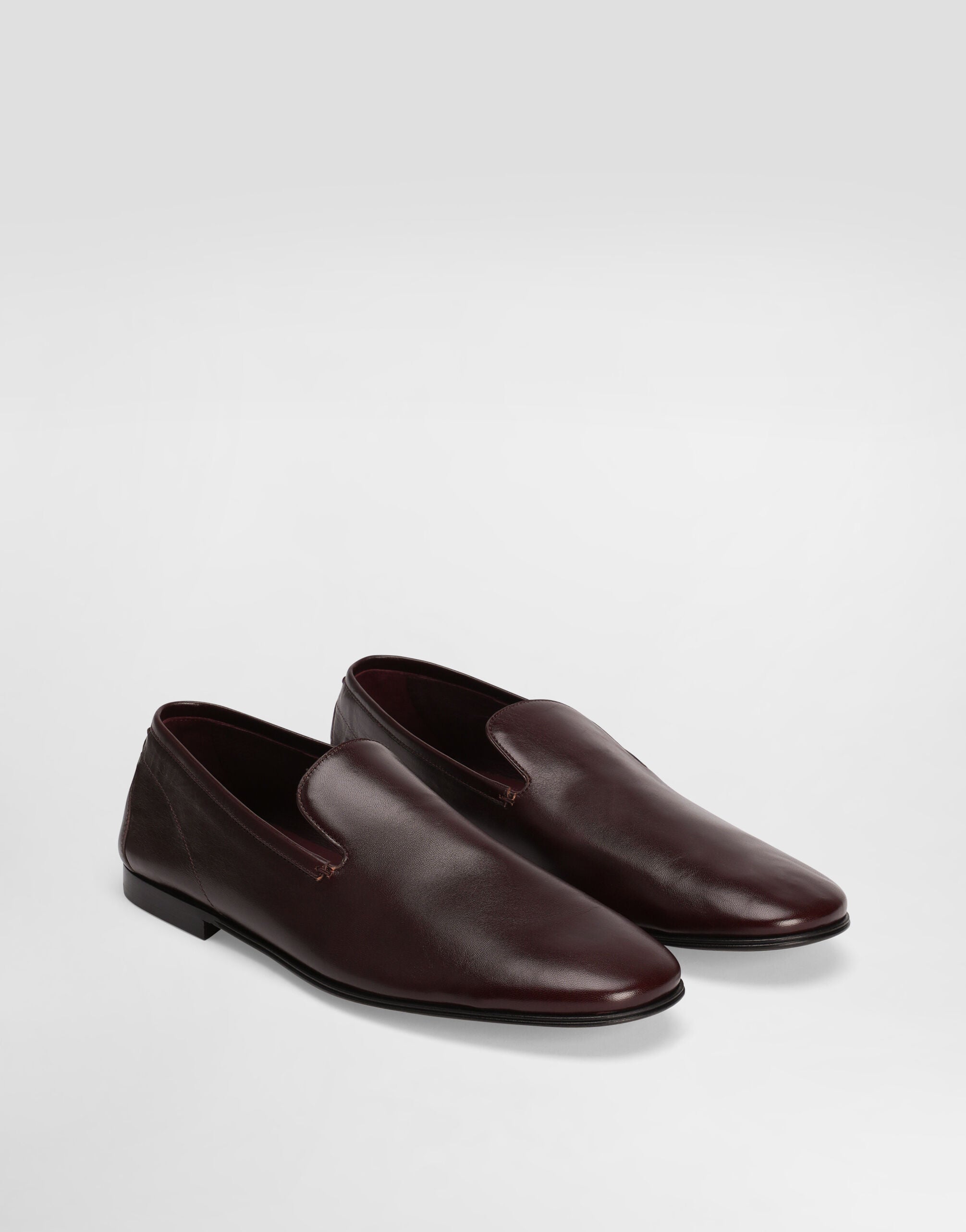 Erice Leather Loafers in Bordeaux
