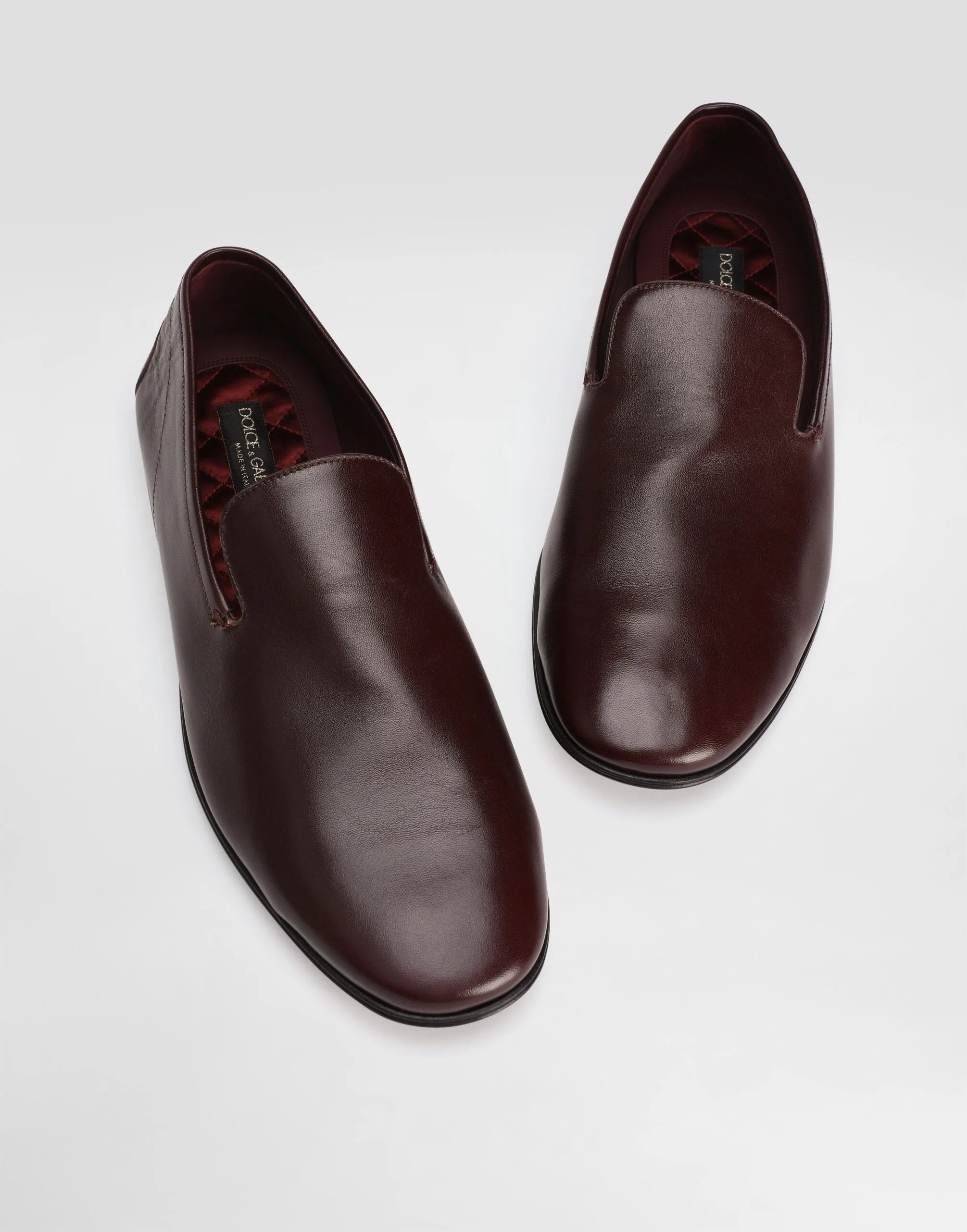 Erice Leather Loafers in Bordeaux