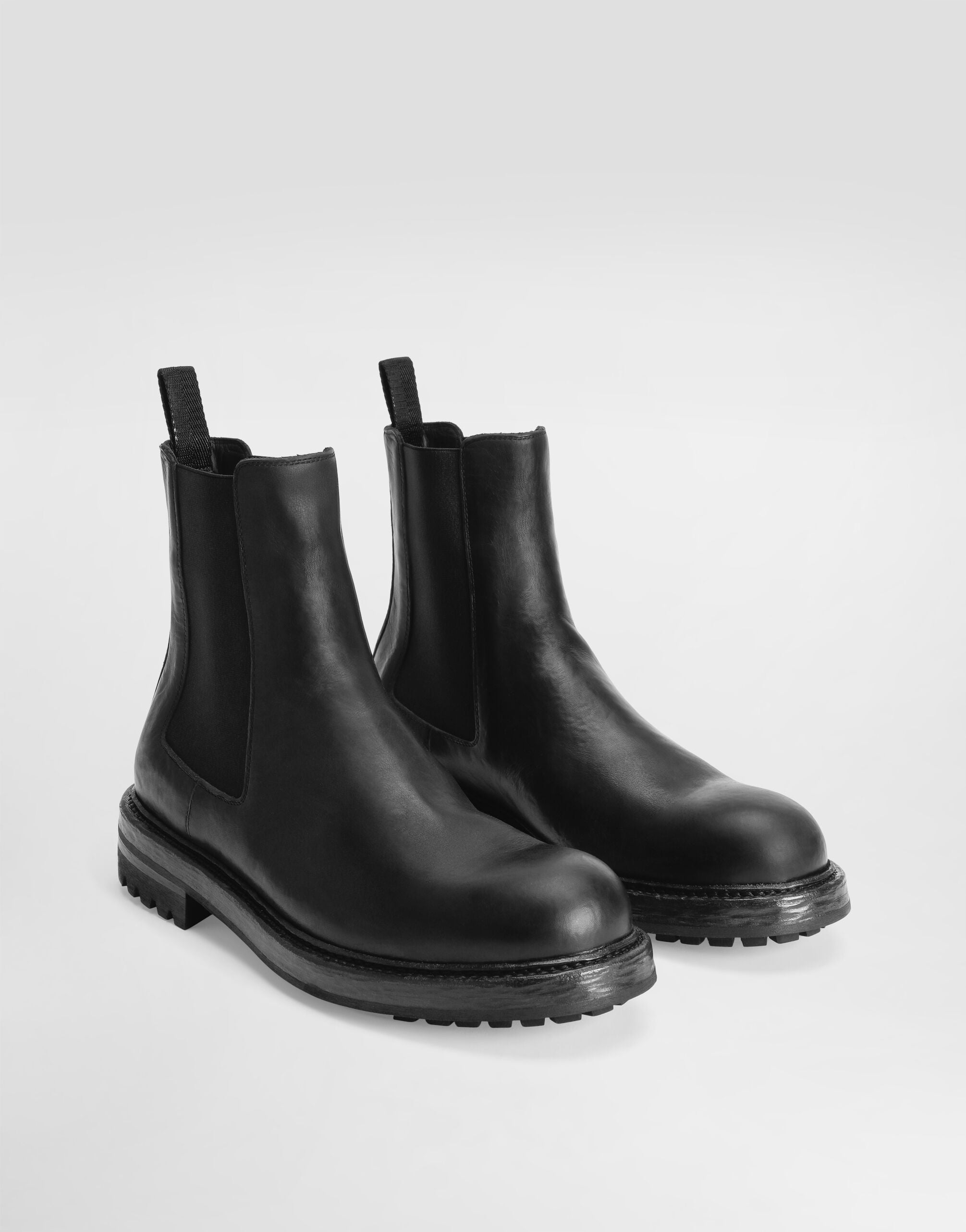 Calfskin Beatles Boots in Black