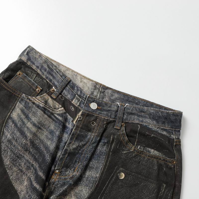 Trompe L'œil Faux Chaps Blue/Black
