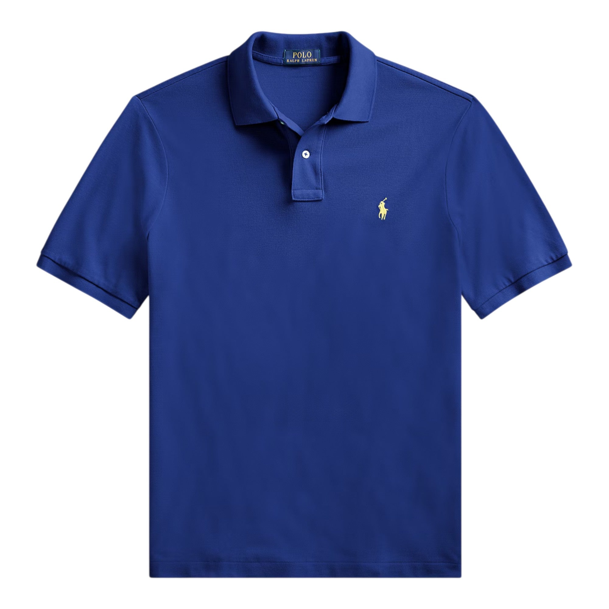 Slim Fit Mesh Polo Shirt Autumn Royal