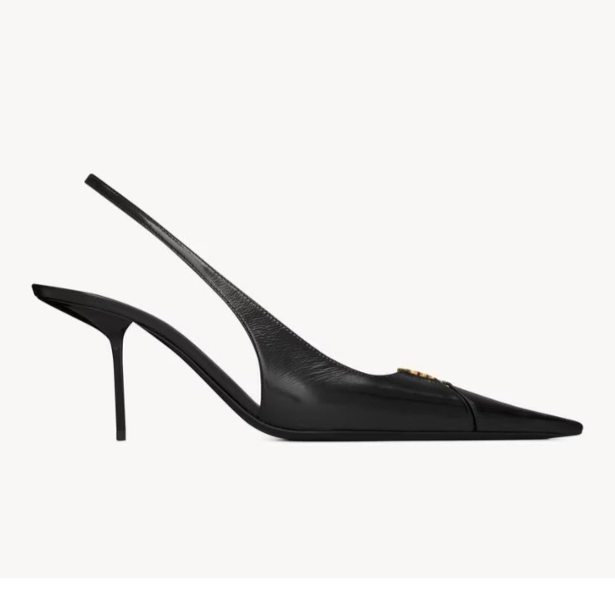 Babylone Breteuil Slingback Pumps Black 7.5cm
