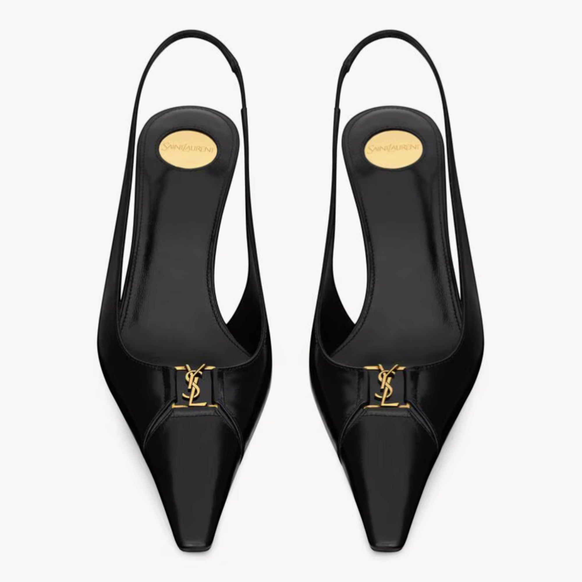 Babylone Breteuil Slingback Pumps Black 7.5cm