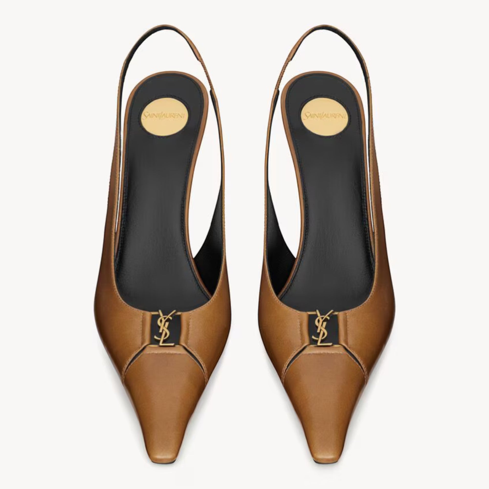 Babylone Breteuil Slingback Pumps Macadamia