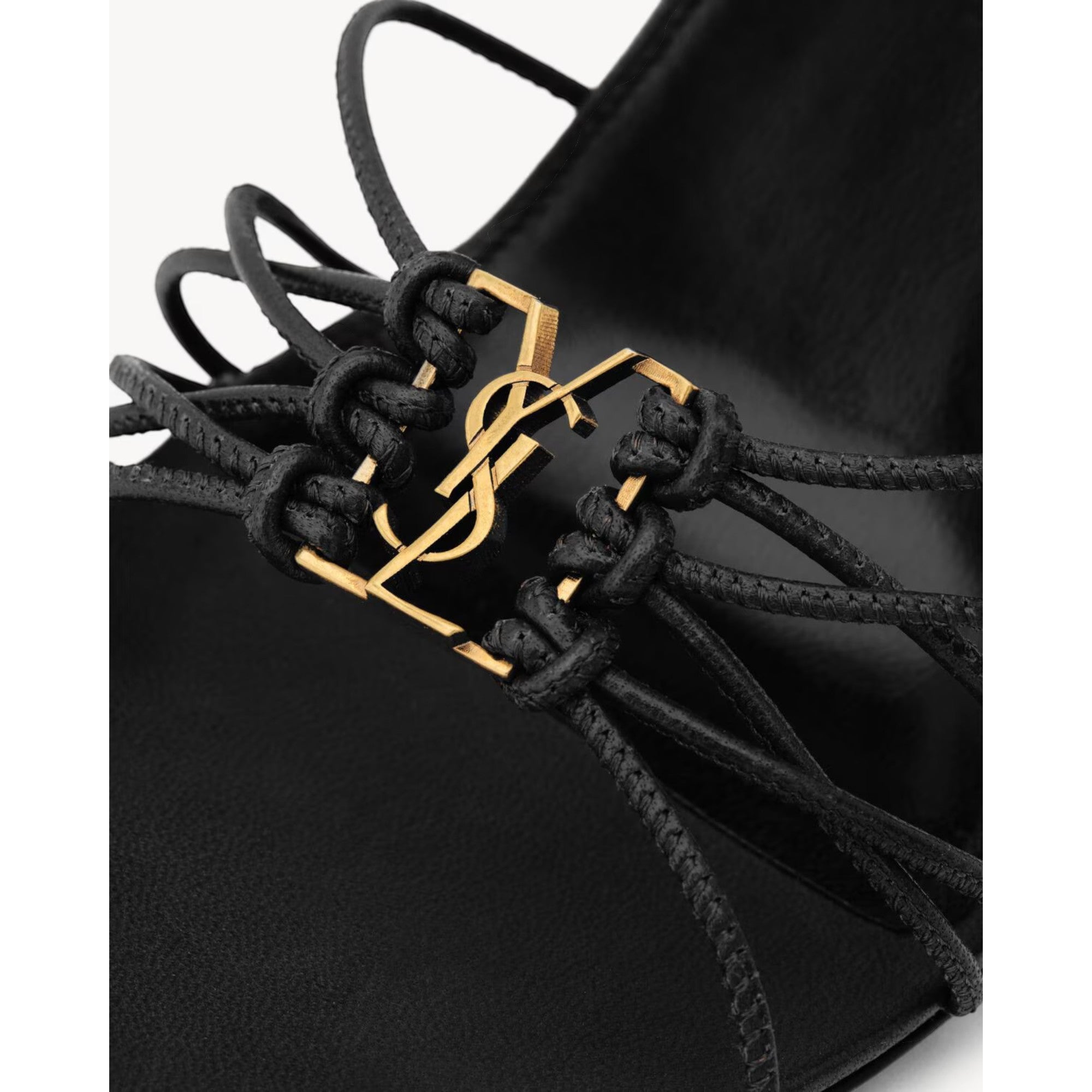 Babylone Lace-Up Sandals Black