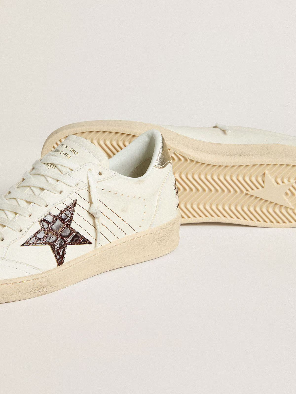 Ball Star Sneakers White / Burgundy / Gold