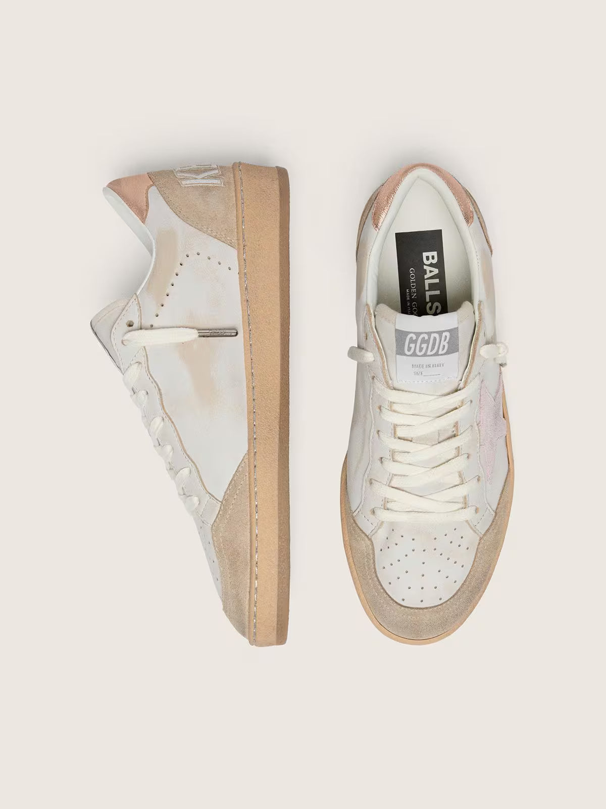 Ball Star Sneakers White / Pink / Rose Gold