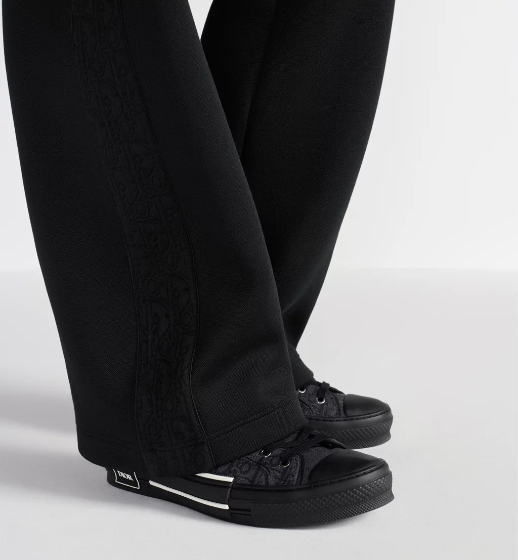 Dior B23 Low Top Black Oblique Jacquard Sneakers