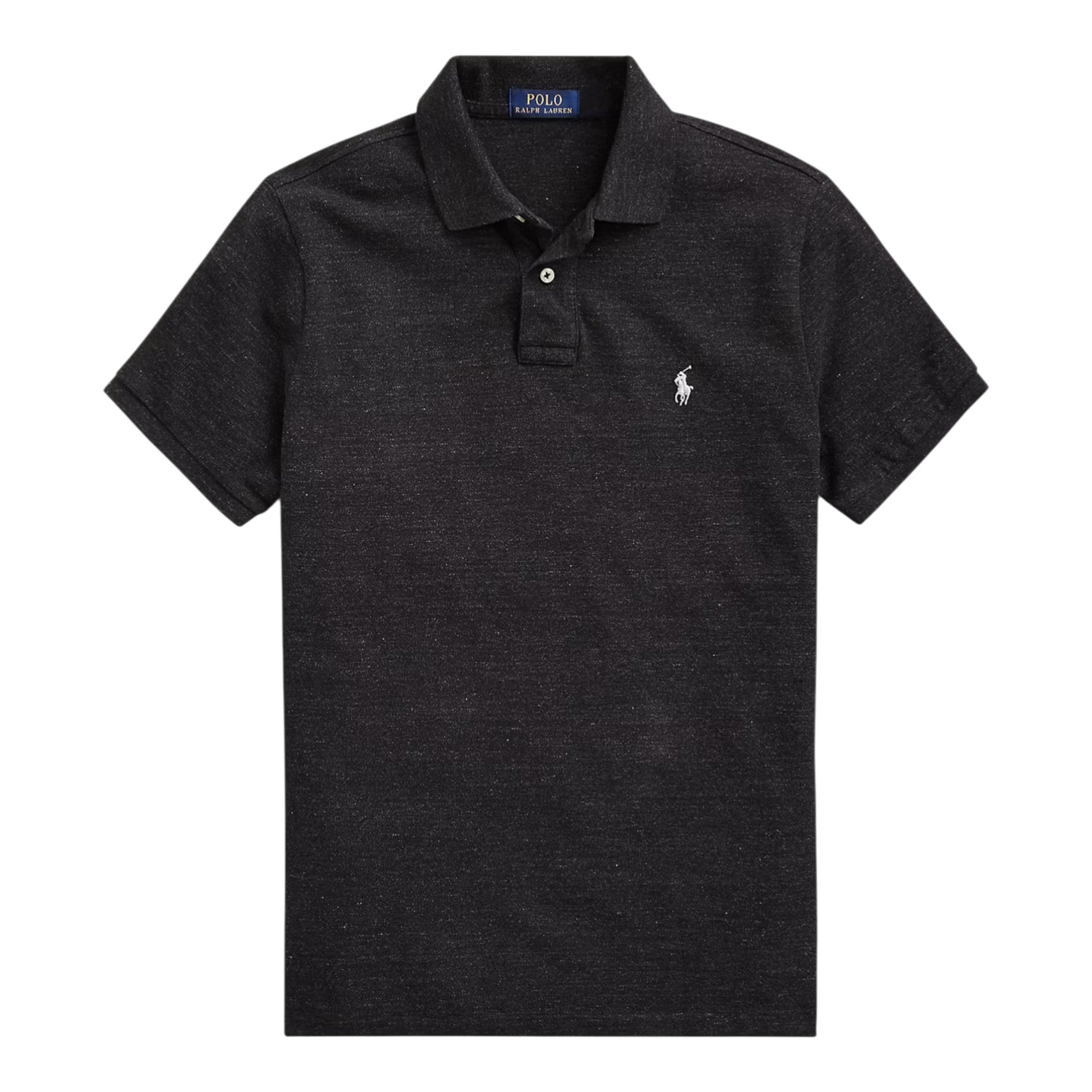 Slim Fit Mesh Heather Polo Shirt
