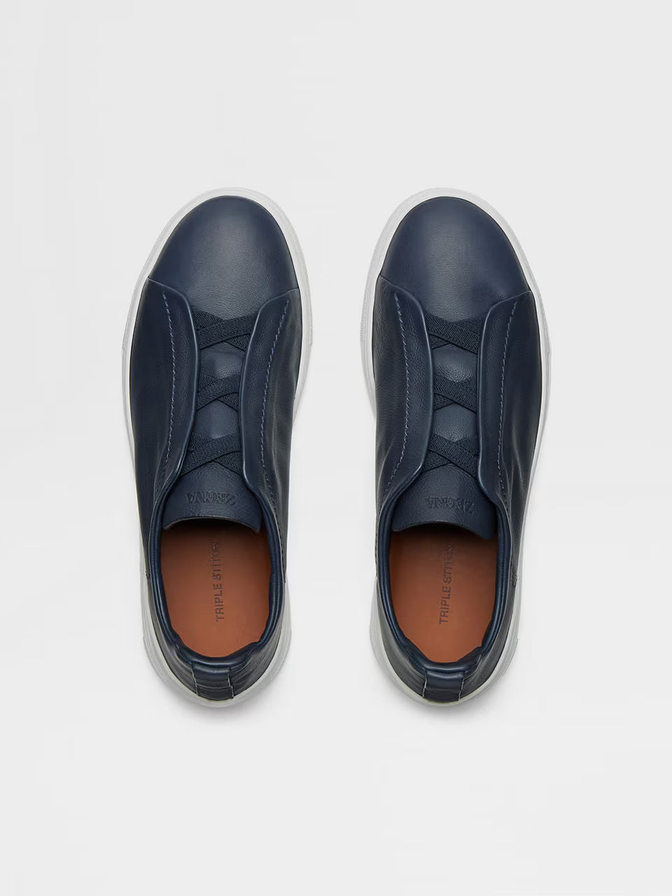 Zegna Blue Triple Stitch™ SECONDSKIN Sneakers