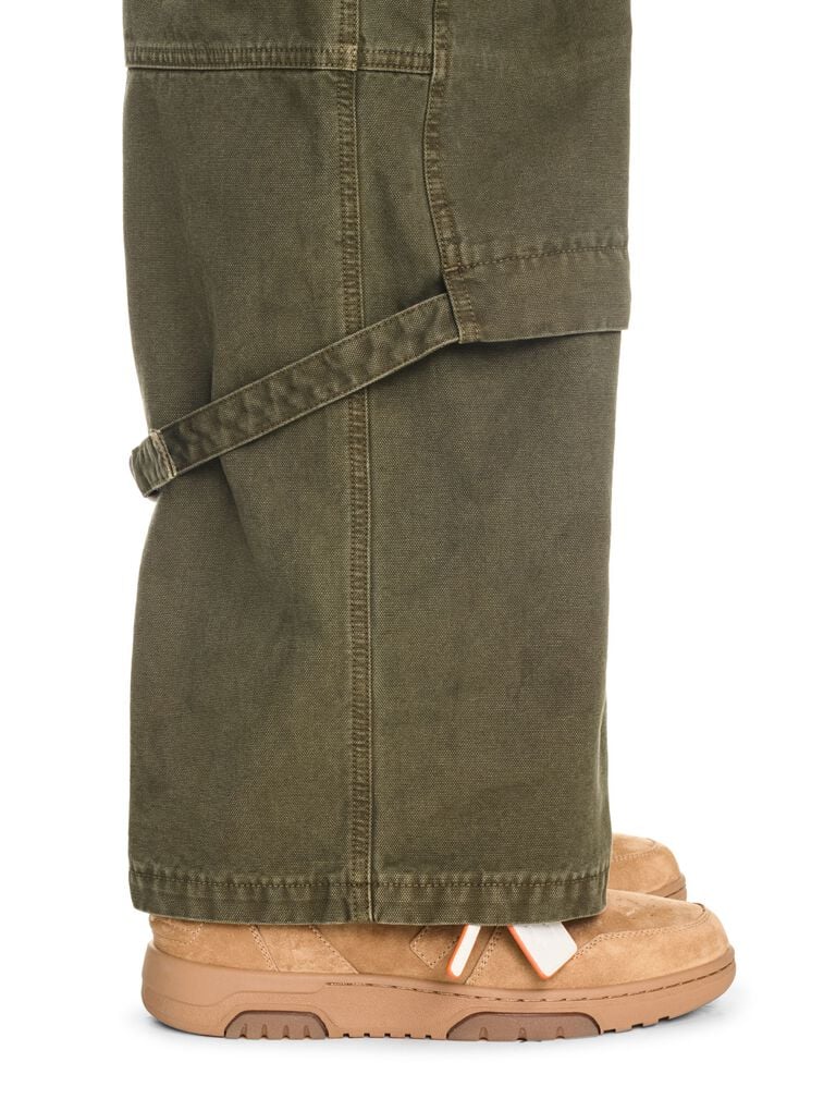 Off-White “Out Of Office” Sneaker in Camel Suede with Arrow