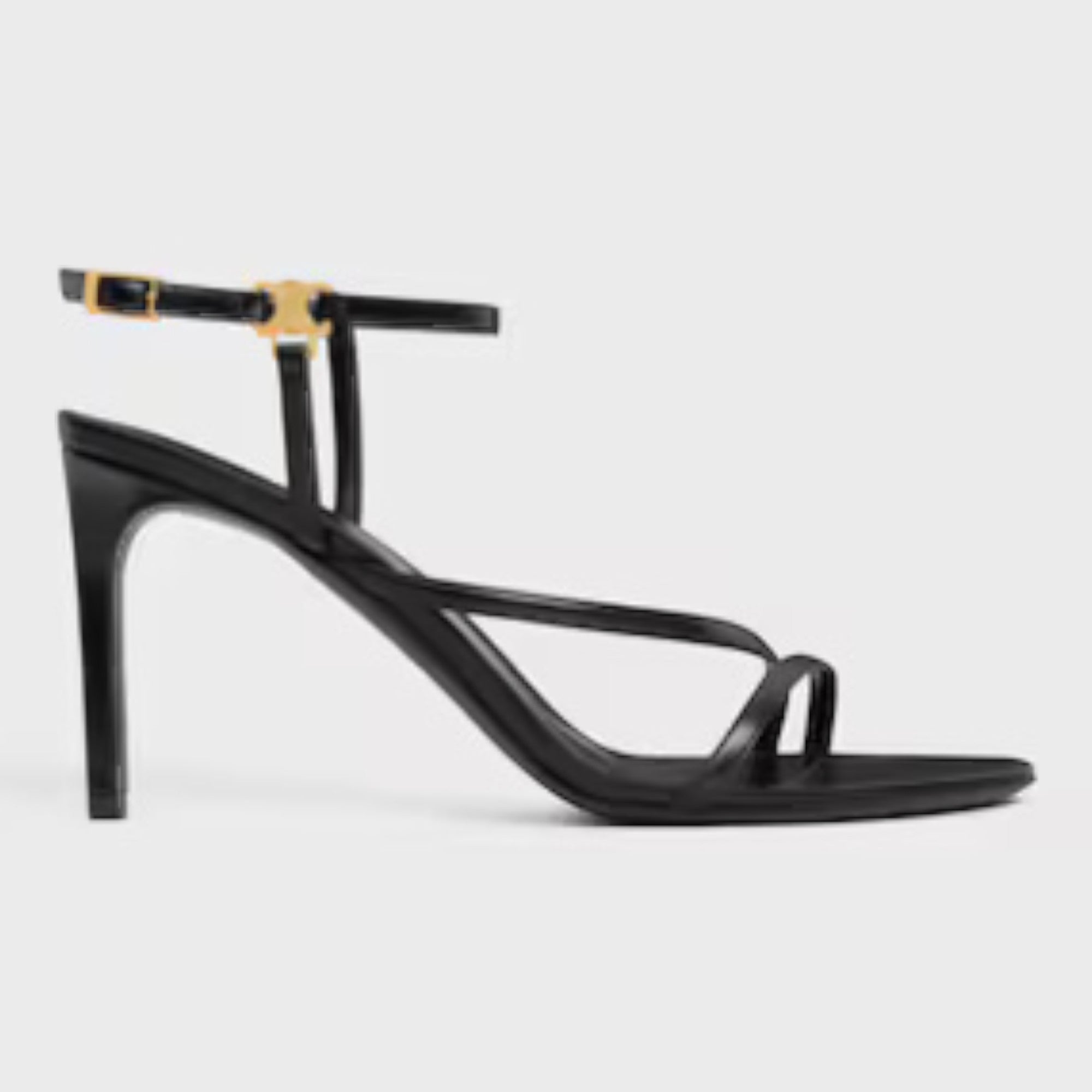Ava Sandal Lambskin 85 mm Black