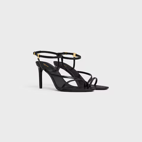 Ava Sandal Lambskin 85 mm Black