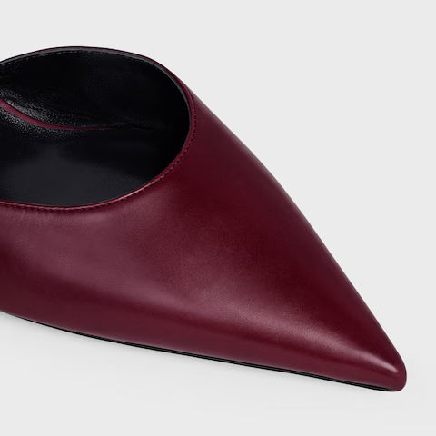 Kitten Triomphe Strap Pump Lambskin Burgundy 85 mm