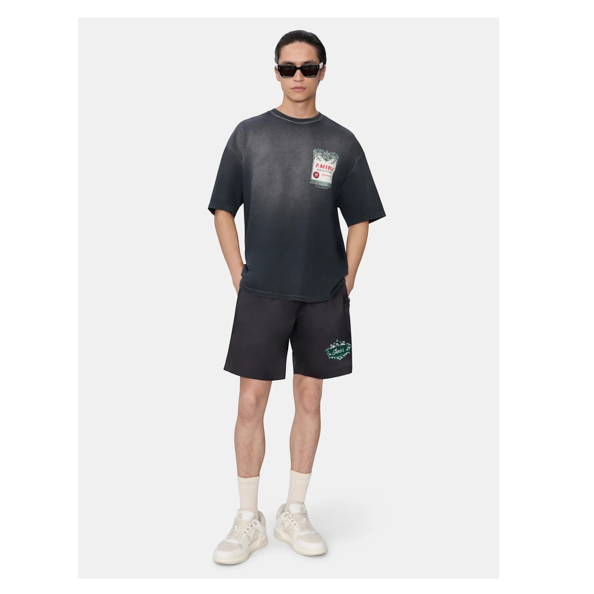 Chateau Stamp Oversized T-Shirt Black