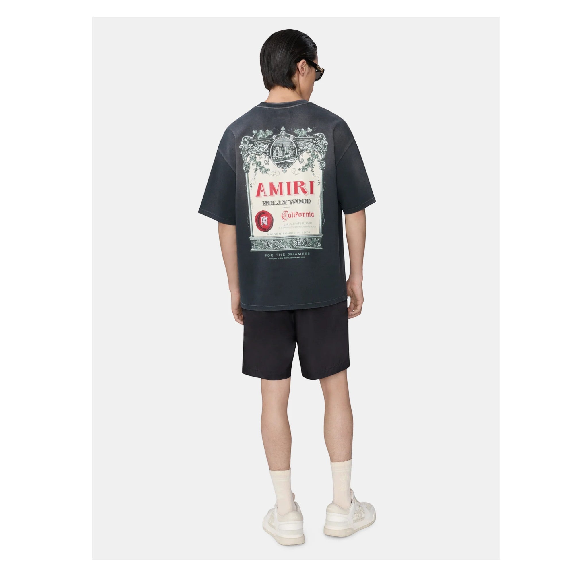 Chateau Stamp Oversized T-Shirt Black