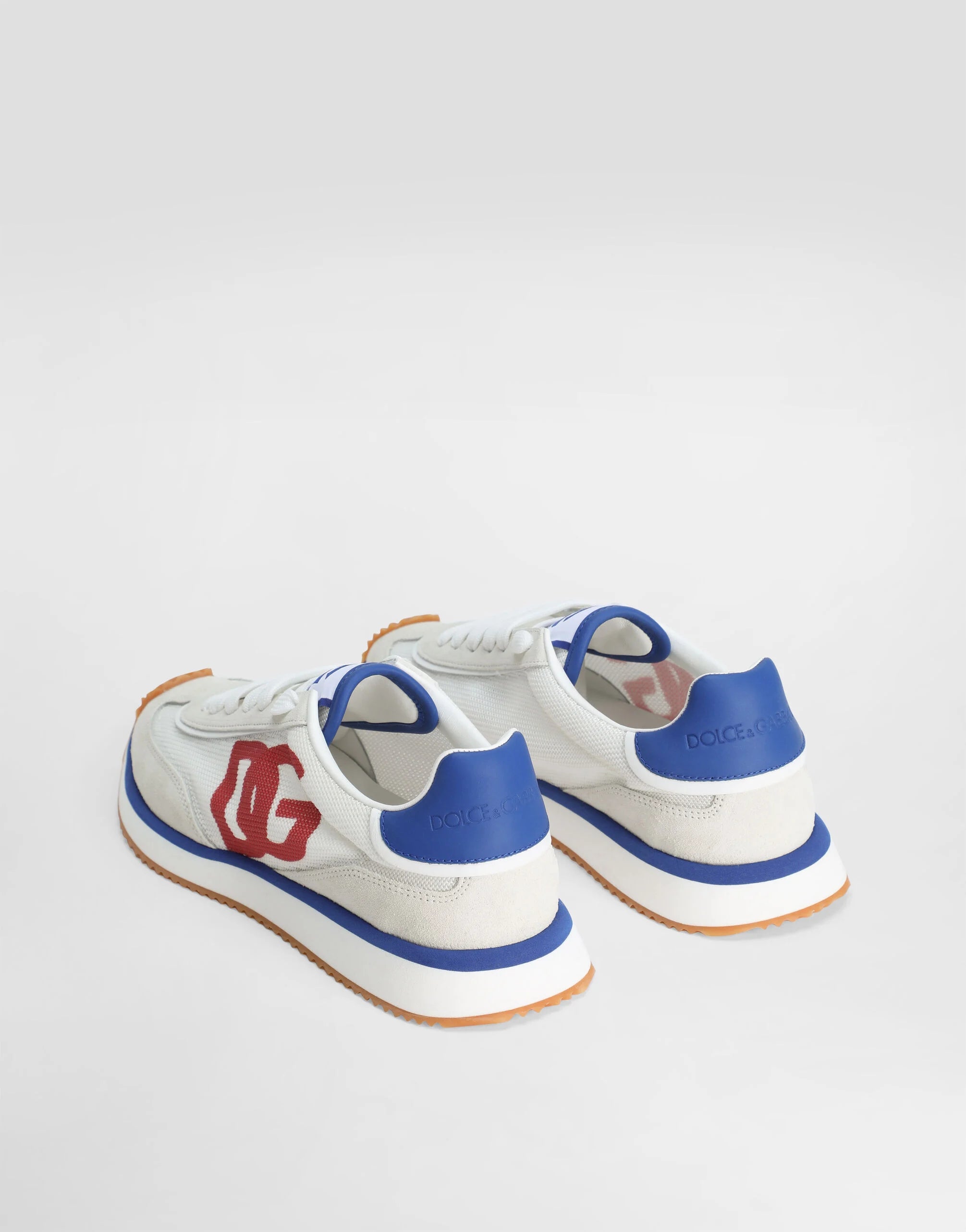 Cushion Mixed-Material Sneakers in Multicolor