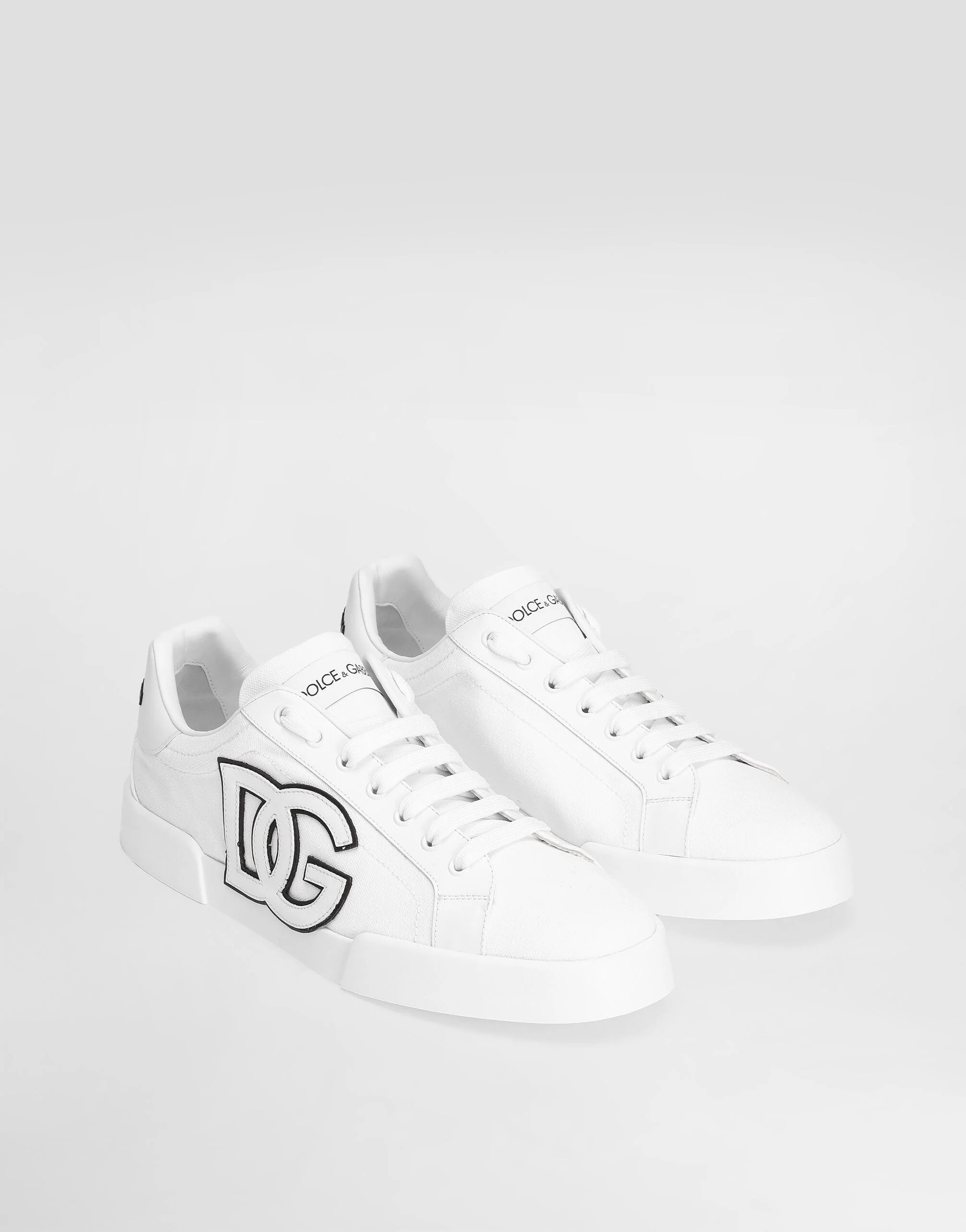Portofino Light Strobel Sneakers in Canvas and Calfskin
