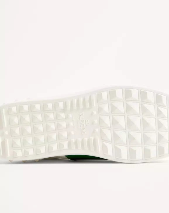 Valentino Calfskin-Open-Sneaker White/Green