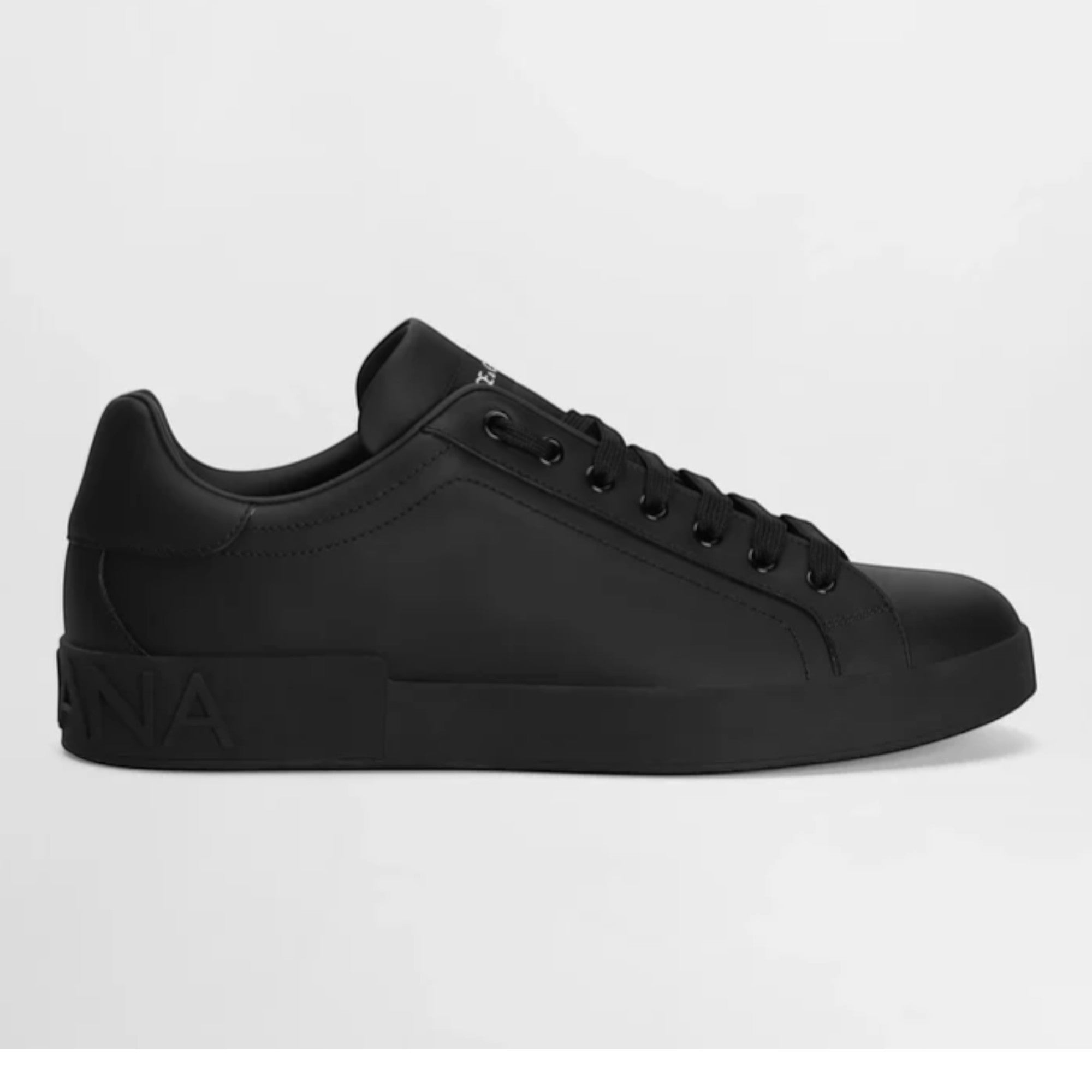 Portofino Calfskin Sneakers in Black