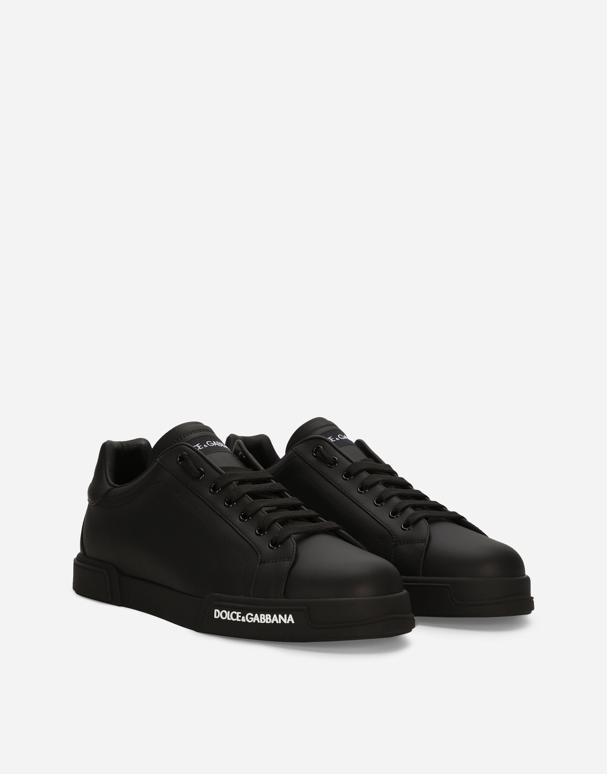 Portofino Nappa Calfskin Sneakers in Black