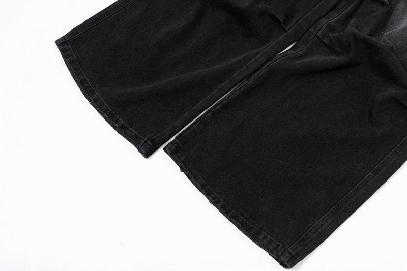 Cargo Denim Jeans Black