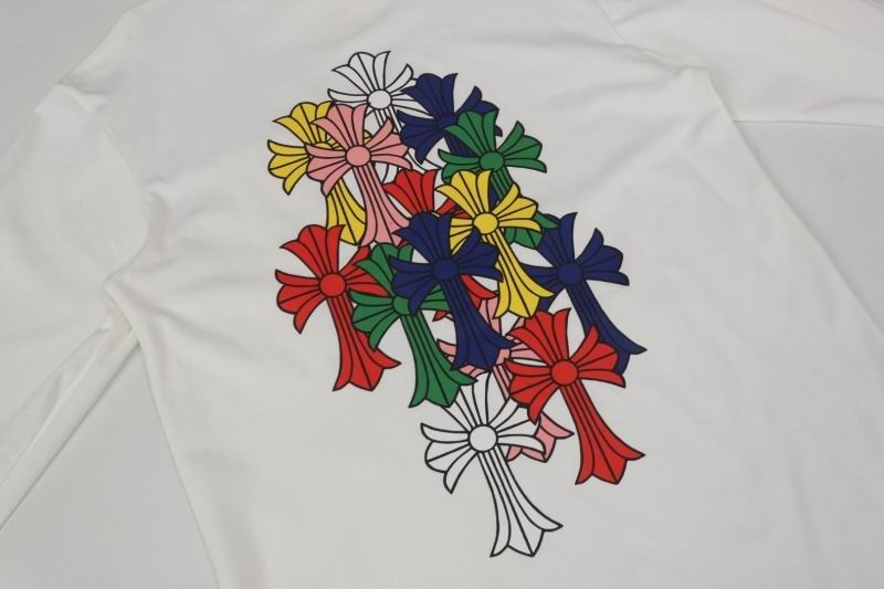 Multicolor Long Sleeve T-Shirt White