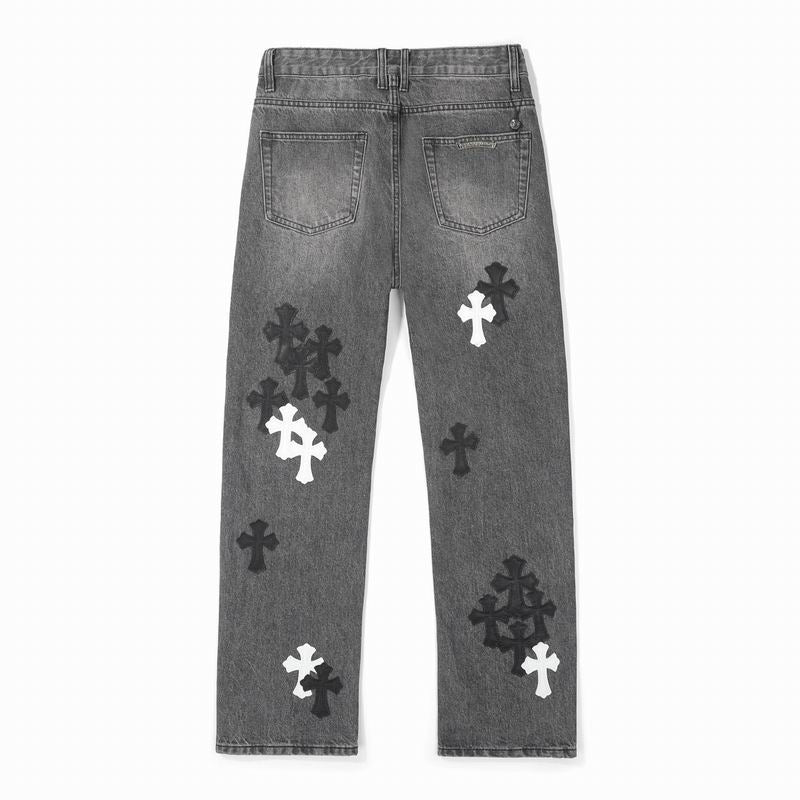 Cross Patch Denim Jeans