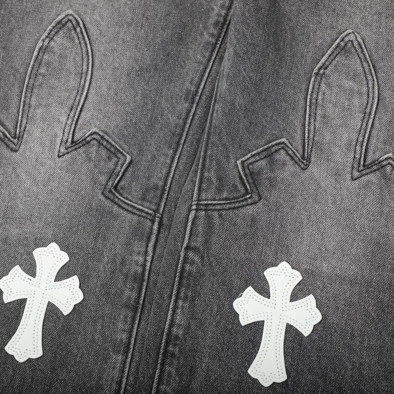 Cross Patch Denim Jeans