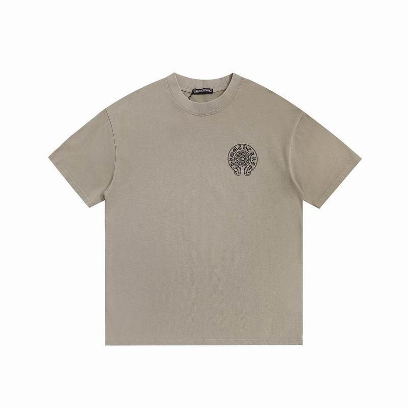 Logo Print T-Shirt Beige, White & Black