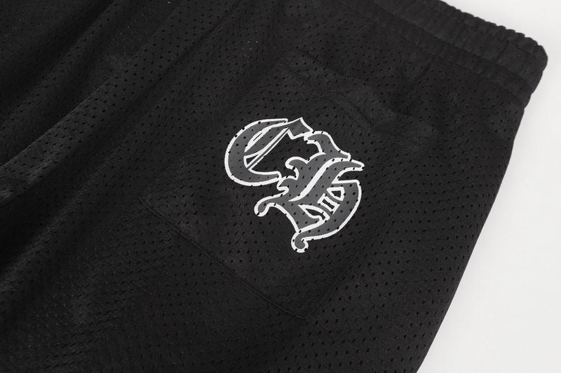 Mesh Jersey Sweat Pants Black