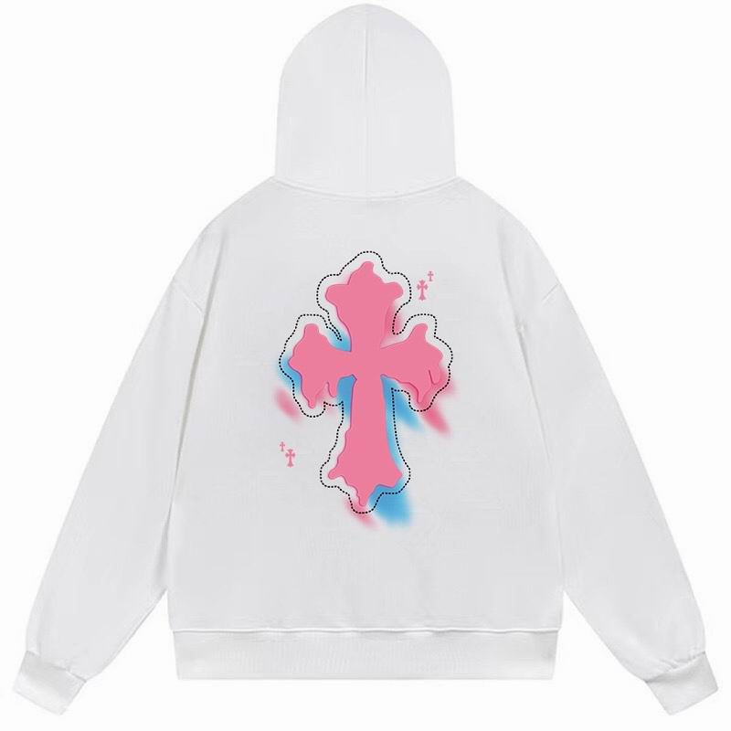 Pink Blue Gradient Cross Hoodie Black