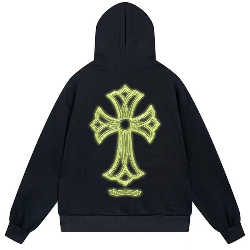 Pink Shadow Cross Hoodie