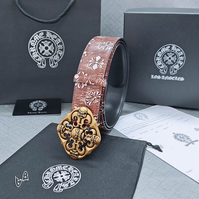 Textured Leather Buckle Belt