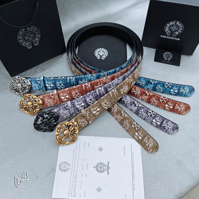 Textured Leather Buckle Belt